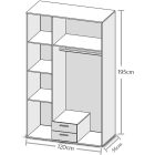 Karl Gardróbszekrény