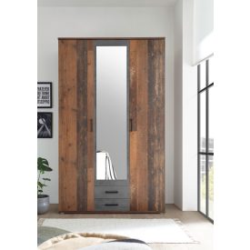 Chicago Tükrös Gardróbszekrény