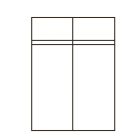 Khanea 120-as tolóajtós szekrény